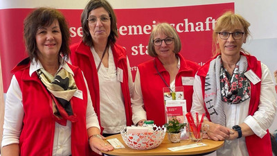 Das Team an Tag 1 (v. li.): Heike Sommerauer-Dörzapf, Simone Saible, Martina Matthes und Corinna Stein.
