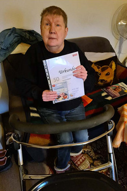 Kristina Novak ist seit 50 Jahren Mitglied im SoVD.