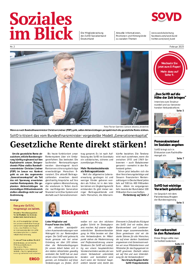 SoVD-Zeitung 02/2023 (Rheinland-Pfalz/Saarland, Baden-Württemberg)