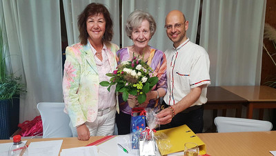 V. li.: V. li.: Heike Sommerauer-Dörzapf, Karin Schüler und Dario Becci