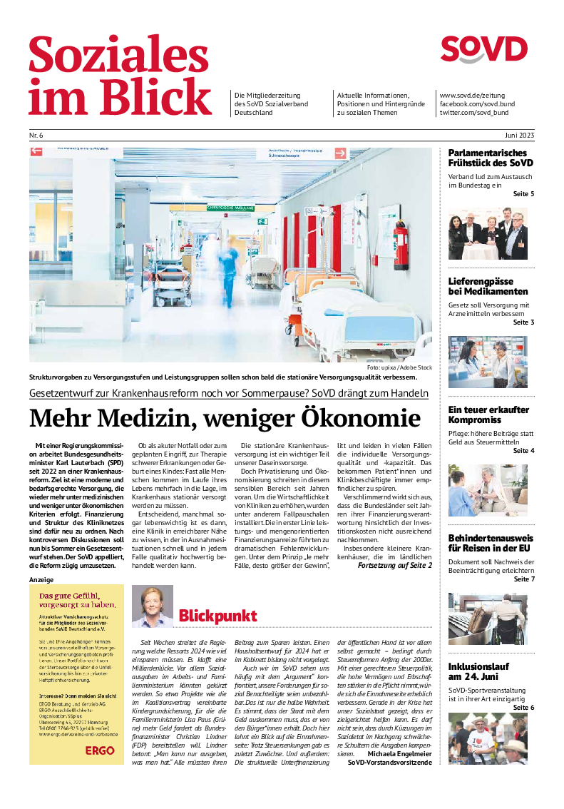 SoVD-Zeitung 06/2023 (Rheinland-Pfalz/Saarland, Baden-Württemberg)